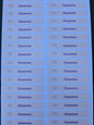 STICKERS RECTANGULAIRES: Chansons ( planche de 30 stickers)