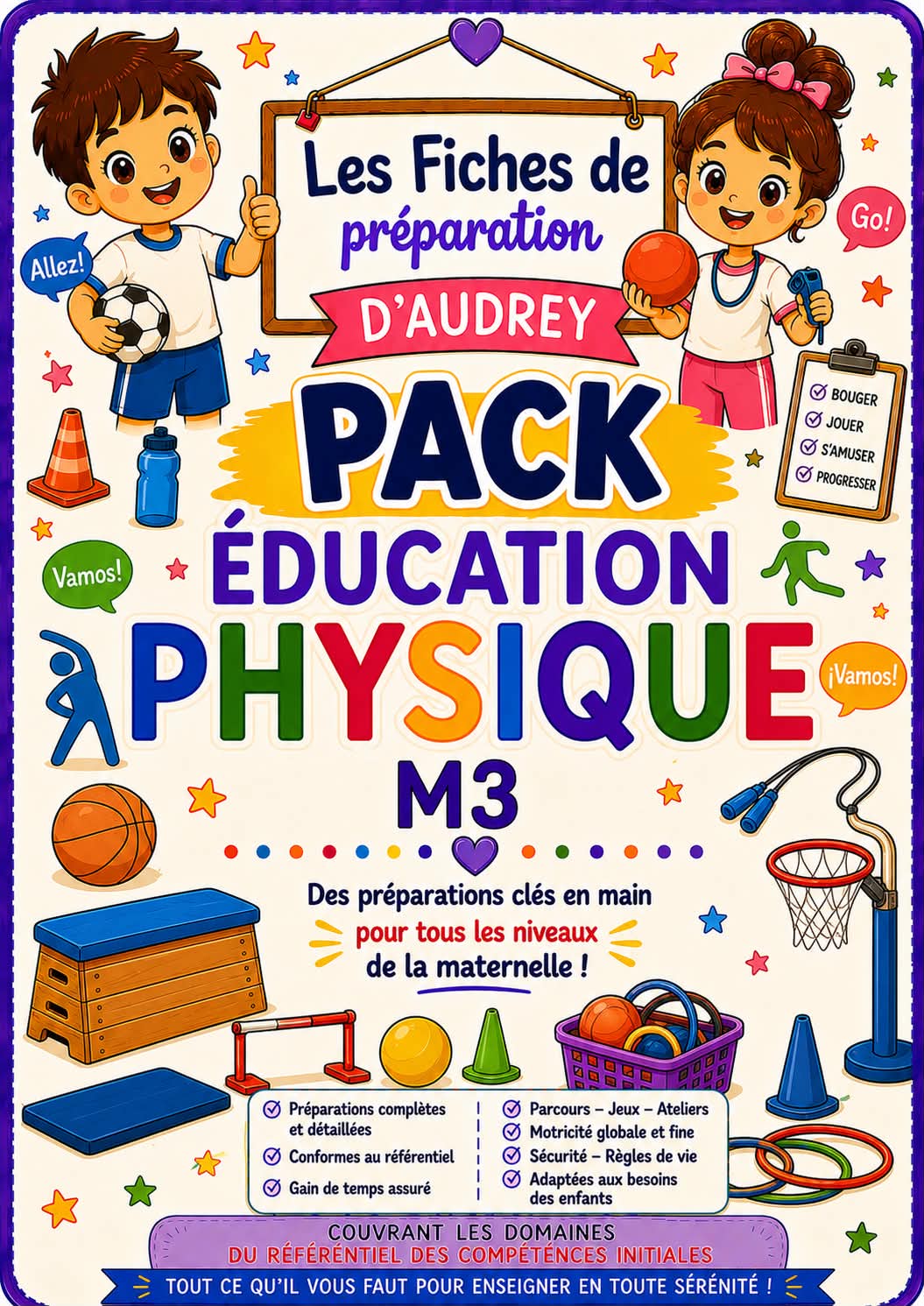 PACK EDUCATION PHYSIQUE de préparations de leçon complètes M3 PDF