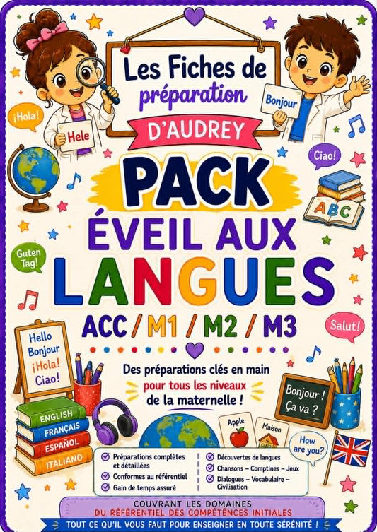 PACK EVEIL AUX LANGUES de préparations de leçon complètes ACC/M1/M2/M3 PDF