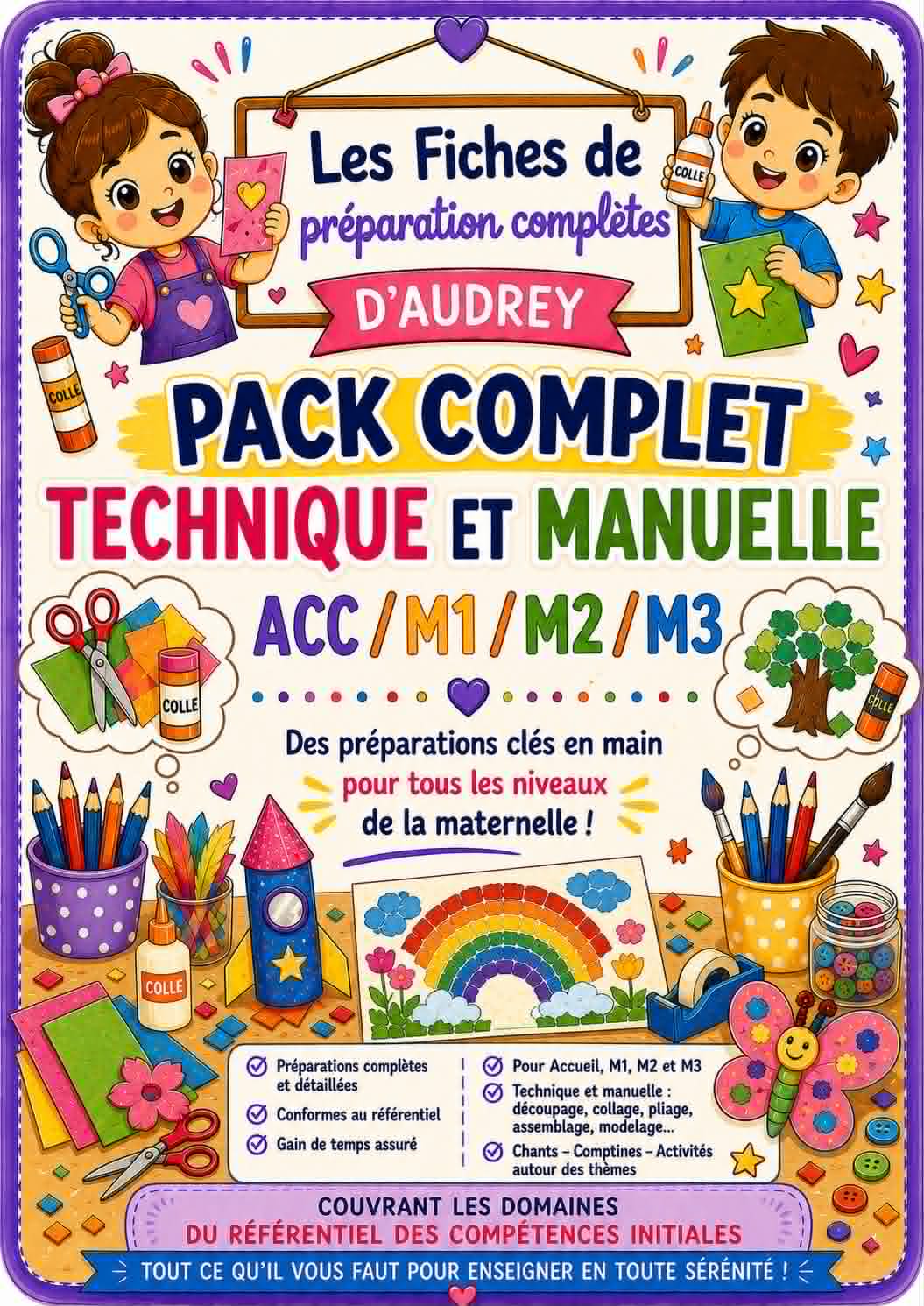 PACK complet de préparations de leçon complètes sur TECHNIQUE ET MANUELLE (PDF) Acc/m1/m2/m3