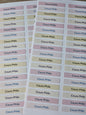STICKERS RECTANGULAIRES: Cours Philo ( planche de 30 stickers)