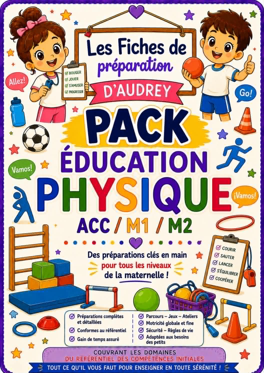 PACK EDUCATION PHYSIQUE de préparations de leçon complètes Acc/M1/M2 PDF