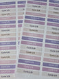 STICKERS RECTANGULAIRES: CYCLE 5/8 ( planche de 30 stickers)