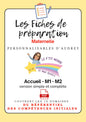 Prépas personnalisables : MATERNELLES: ACC/M1/M2 PDF (version simple + version complète)en lien avec le RCI
