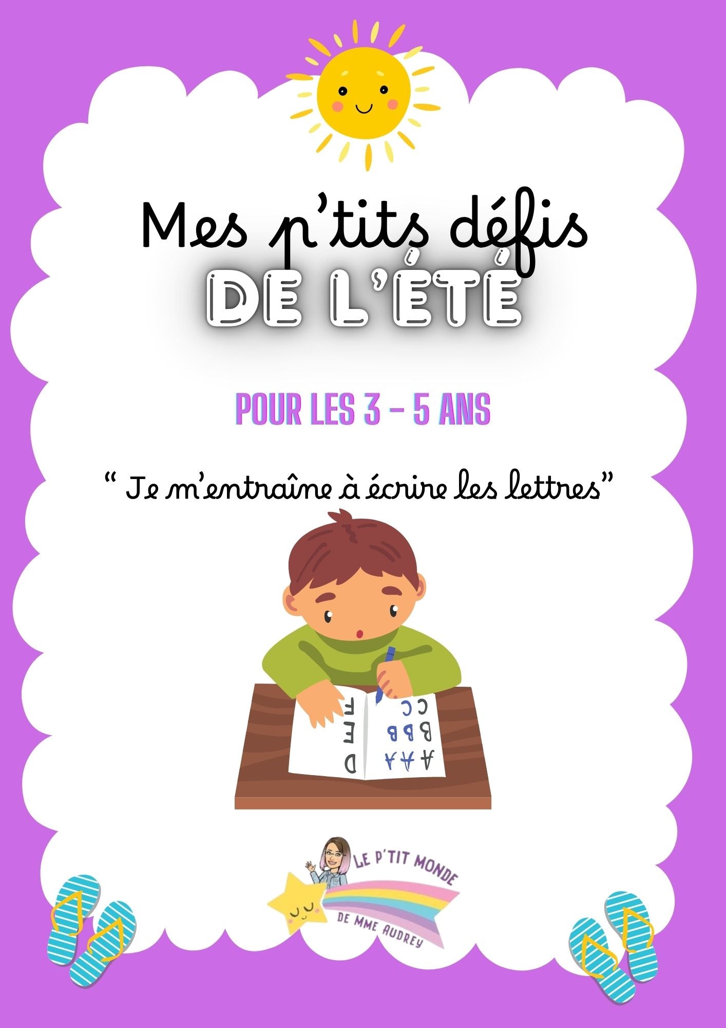 Cahier de vacances "Je m'entraîne à écrire les lettres"