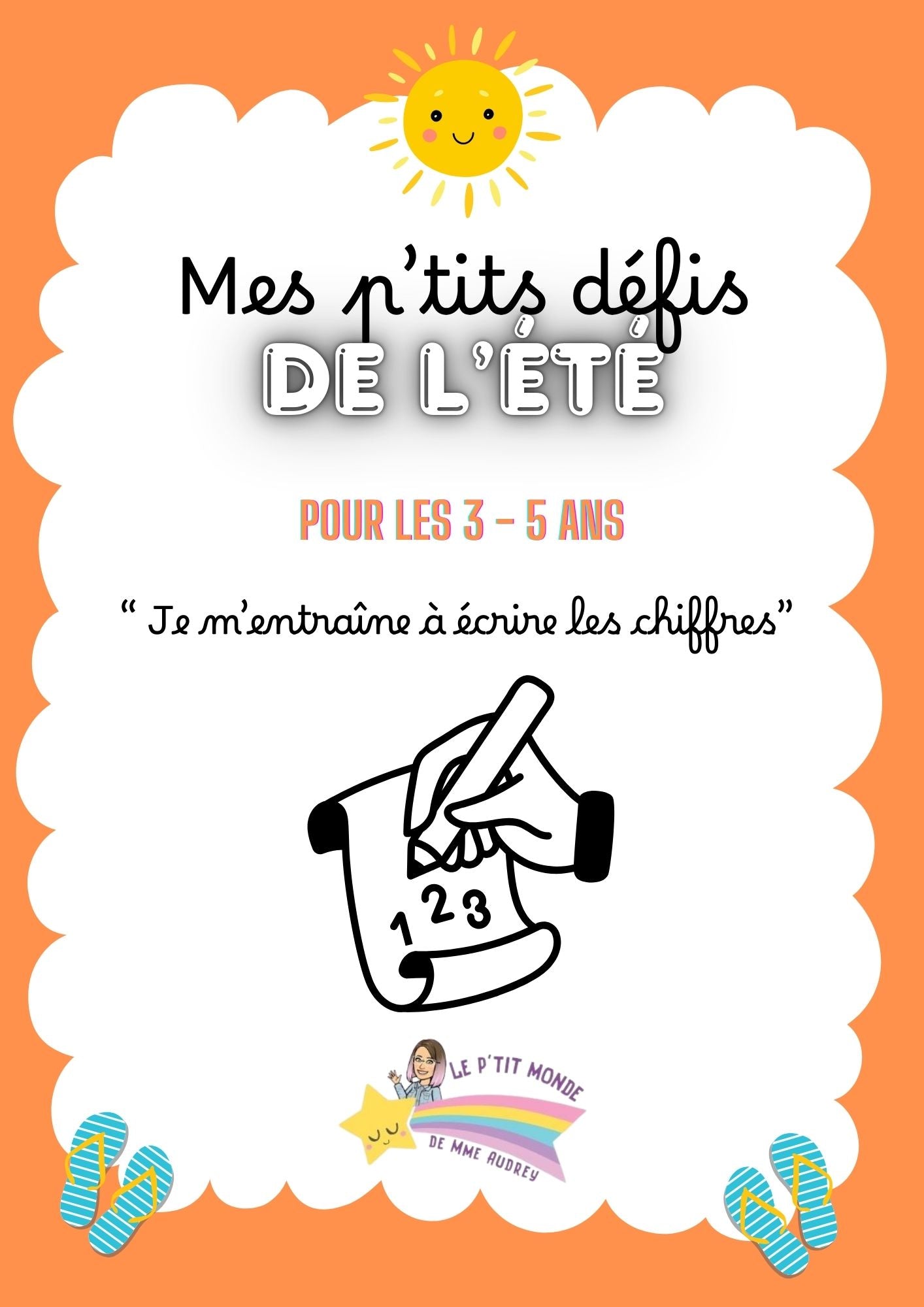 Cahier de vacances "Je m'entraîne à écrire les chiffres"